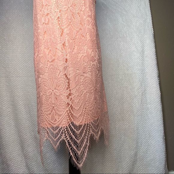 Pink Lace Tunic Dress Size Large NWOT - Picture 4 of 11